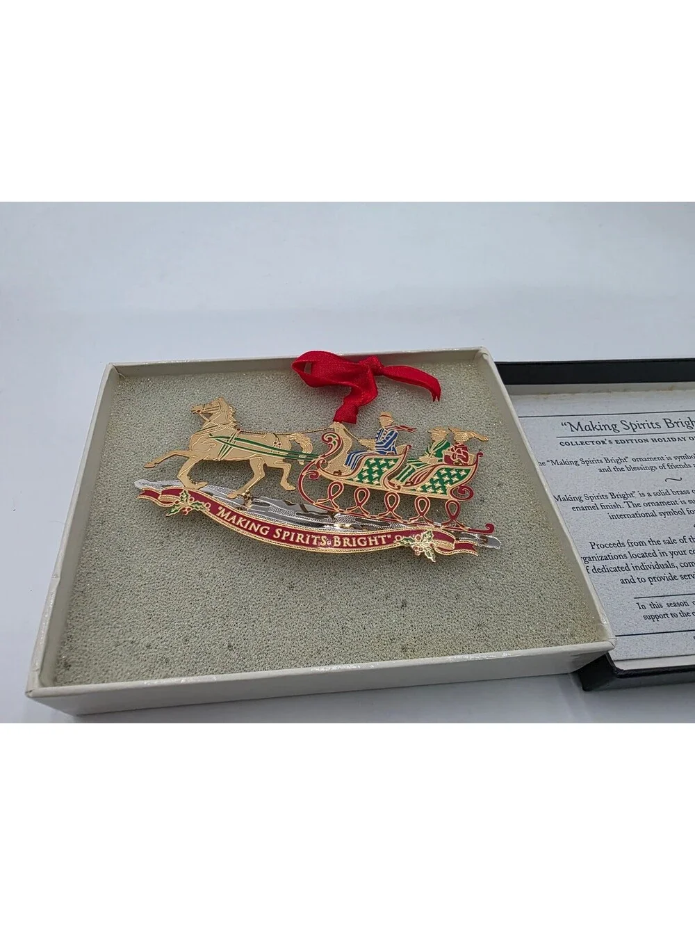 Collector's Edition Holiday Ornament 'Making Spirits Bright'
